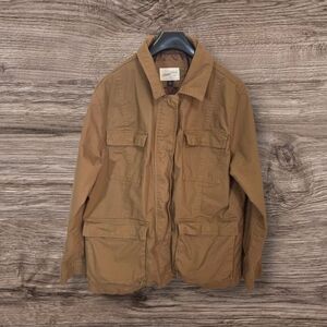 Universal Thread Womans Tan Military Field Jacket Size XXL Fits Like Med*